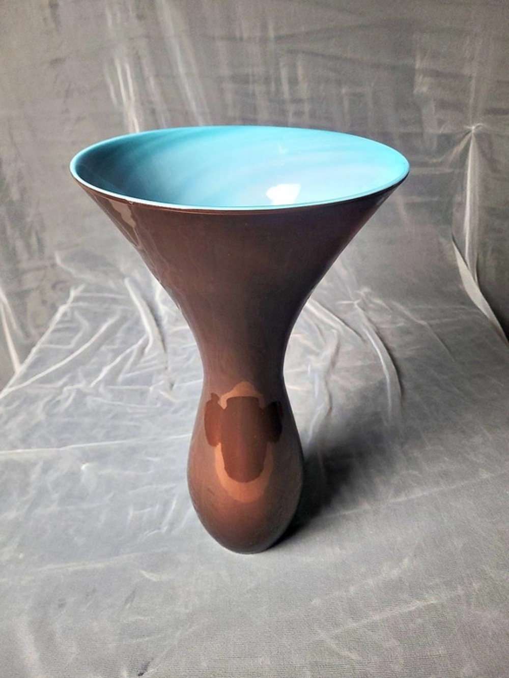 Brown & Blue Decorative Vase